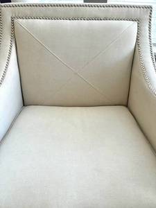 Jofran Luca Ivory Accent Chair With Nailhead Trim #2