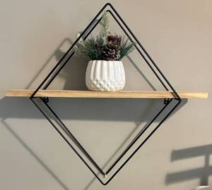 Decorative Wall Shelf With Winter Decor