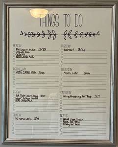 Framed Wall Planner