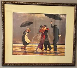 Jack Vettriano The Singing Butler Framed Wall Art Print in Ornate Frame