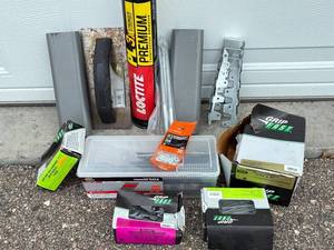 Mixed Lot Construction Screws, Nails & Adhesive