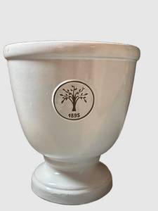Decorative Porcelain Planter Pot With Tree Emblem
