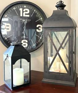 Westminster Clock, Lanterns & Candles Mixed Lot