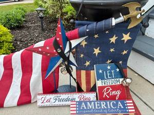 Patriotic 4th of July Decor Mixed Lot