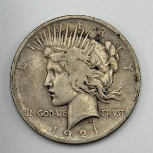 Key Date! 1921 Peace Silver Dollar