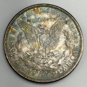 Nice Natural Toning! 1921 D Morgan Silver Dollar