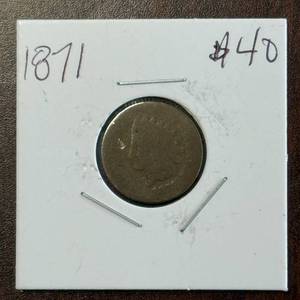 1871 Indian Head Cent