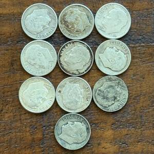 (10) Group of Ten Roosevelt Silver Dimes