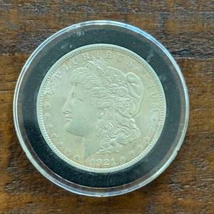 1921 Morgan Silver Dollar in an Airtite Holder
