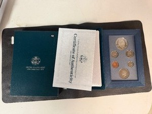 1990 Eisenhower Silver Prestige Mint Set in Original U.S. Mint Package with COA - Greysheet Wholesale Value is $92.56