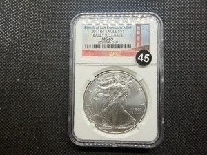 2011-S  Early Releases 1 Oz. Silver American Eagle NGC MS69  - NGC Price Guide $99