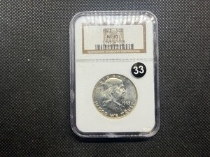 1963 Franklin Silver Half Dollar  NGC MS65 -  NGC Price Guide Value for an MS65 is $55