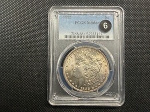 Beautiful Gem+ 1885 Silver Morgan Dollar - PCGS MS66+ - PCGS Price Guide Value for an MS66+ is $700