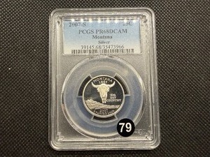2007-S Silver Montana Washington Quarter PCGS PR68DCAM - PCGS Price Guide Value for a PR68DCAM is $17