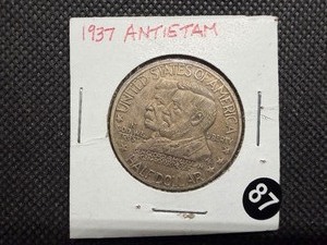 1937 Antietam Commemorative Silver Half Dollar - Greysheet Wholesale Price for an XF40 is $420
