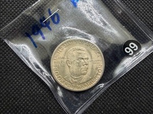 1946 Booker T. Washington Commemorative Silver Half Dollar - Greysheet Wholesale Price for an XF40 is $30
