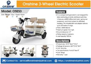 3-Wheel Electric Scooter green