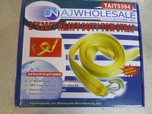 AJ Wholesale Heavy Duty Tow Strap