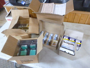 Decks of Playing Cards and Bridge Score Books