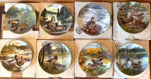Knowles Bart Jerner Ducks Collector Plates (Lot of 8)