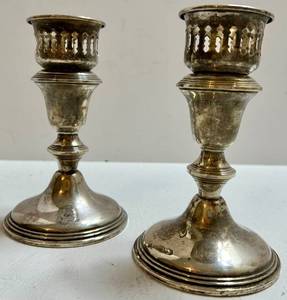 Sterling Silver Candlestick Holders (Lot of 2)