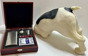 Animated Novelty Gemmy Digger Dog Figure & Red Rooster Bar Kit Mixed Lot