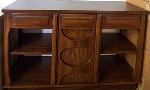 Wood Sideboard Cabinet With Drawers and Storage