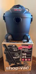 Shop-Vac Quiet Deluxe Series Wet Dry Utility Vac 10 Gal 2.5 Peak Hp