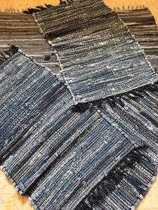 Woven Rag Rug Set of 5