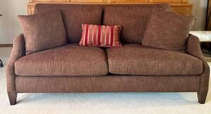 Sam Moore Upholstered Sofa With Accent Pillow