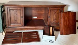 Wood Entertainment Center Cabinet