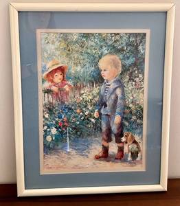 Vintage Jennette Lewis Framed Print