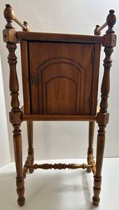 Vintage Wooden Smoking Cabinet Stand