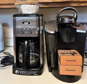 Cuisinart & Keurig Coffee Maker Mixed Lot With K-cup Filters
