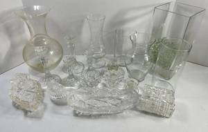Clear Glass Decorative Assortment Mixed Lot
