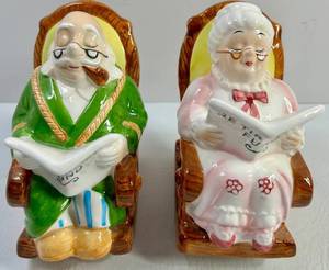 Lefton Retirement Fund Bank Figurine Pair (Lot of 2)
