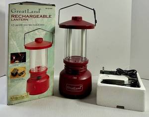 GreatLand Rechargeable Lantern With Charger & Box