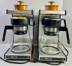 Norelco 12 Dial-A-Brew Coffee Makers (Lot of 2) - Untested As-Is
