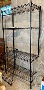 Metal Wire Shelving Unit With Hardware