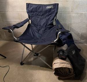 Coleman Camping Chair, Air Mattress & QuickPump Ii Mixed Lot