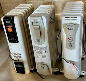 DeLonghi Oil-Filled Radiator Heaters Mixed Lot