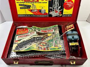 Vintage A.c. Gilbert Erector No. 6 12 All Electric Set in Metal Case