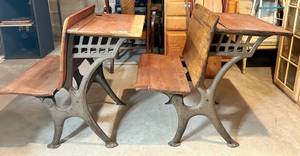 Vintage Schoolhouse Desks (Lot of 2)