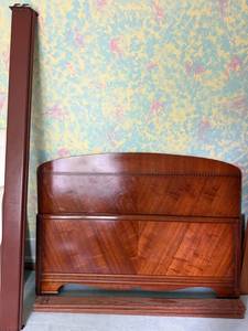 Wood Bed Frame Headboard & Footboard Full Size