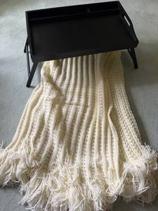 Handmade Blanket With Elevated Tray