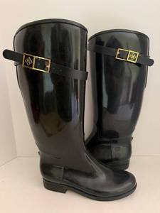 Black Knee-High Boots Size 8