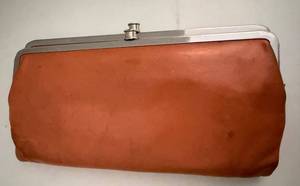 Hobo Leather Frame Clutch Wallet