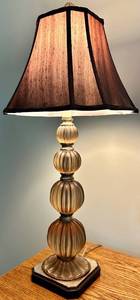 Decorative Table Lamp With Pleated Shade - Lots 475, 476 and 477 are Matching