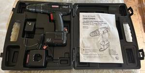 Craftsman 973.114240 Cordless Drill Kit With Charger, Battery & Case