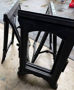 Folding Plastic Sawhorses (Lot of 4)